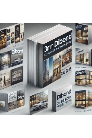 Dibond 3 mm recto-verso – Panneau aluminium rigide