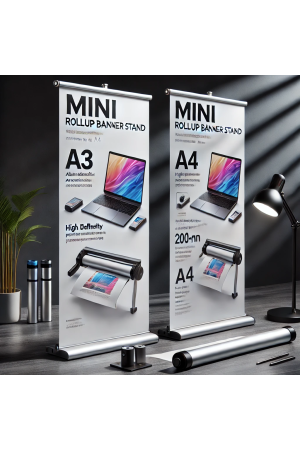 Rollup Mini – Kakémono compact A3 et A4